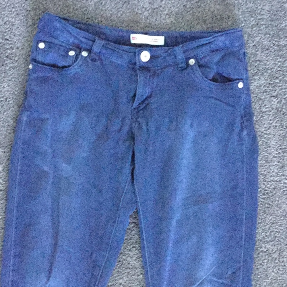 Dark wash skinny jeans